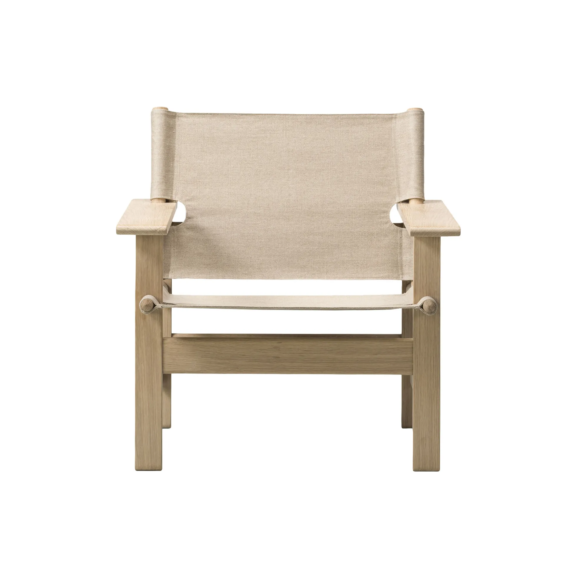 The Canvas Chair loungestol, sæbebehandlet eg/kanvas
