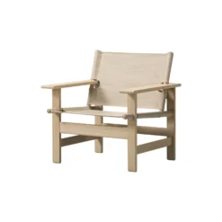 The Canvas Chair loungestol, sæbebehandlet eg/kanvas