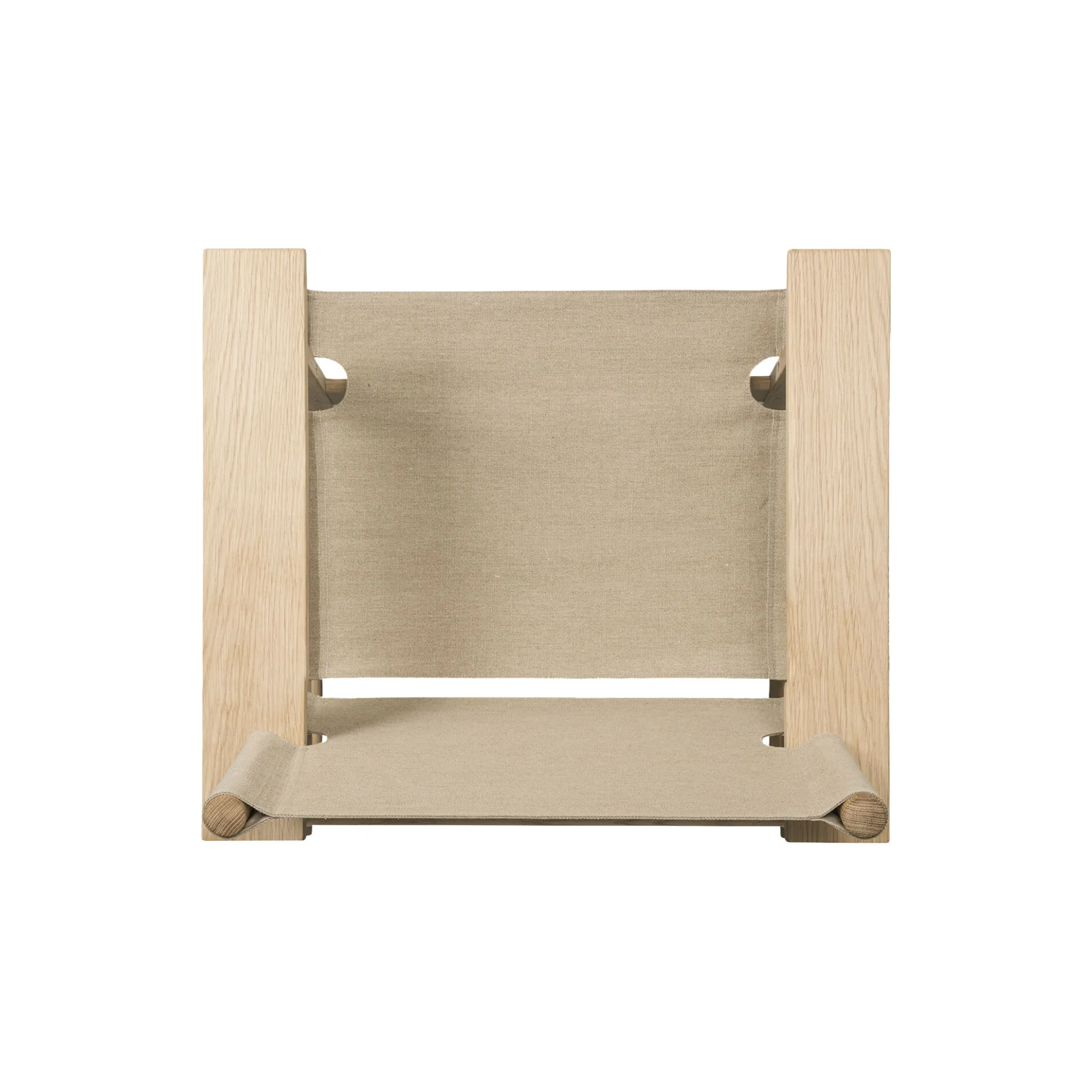 The Canvas Chair loungestol, sæbebehandlet eg/kanvas
