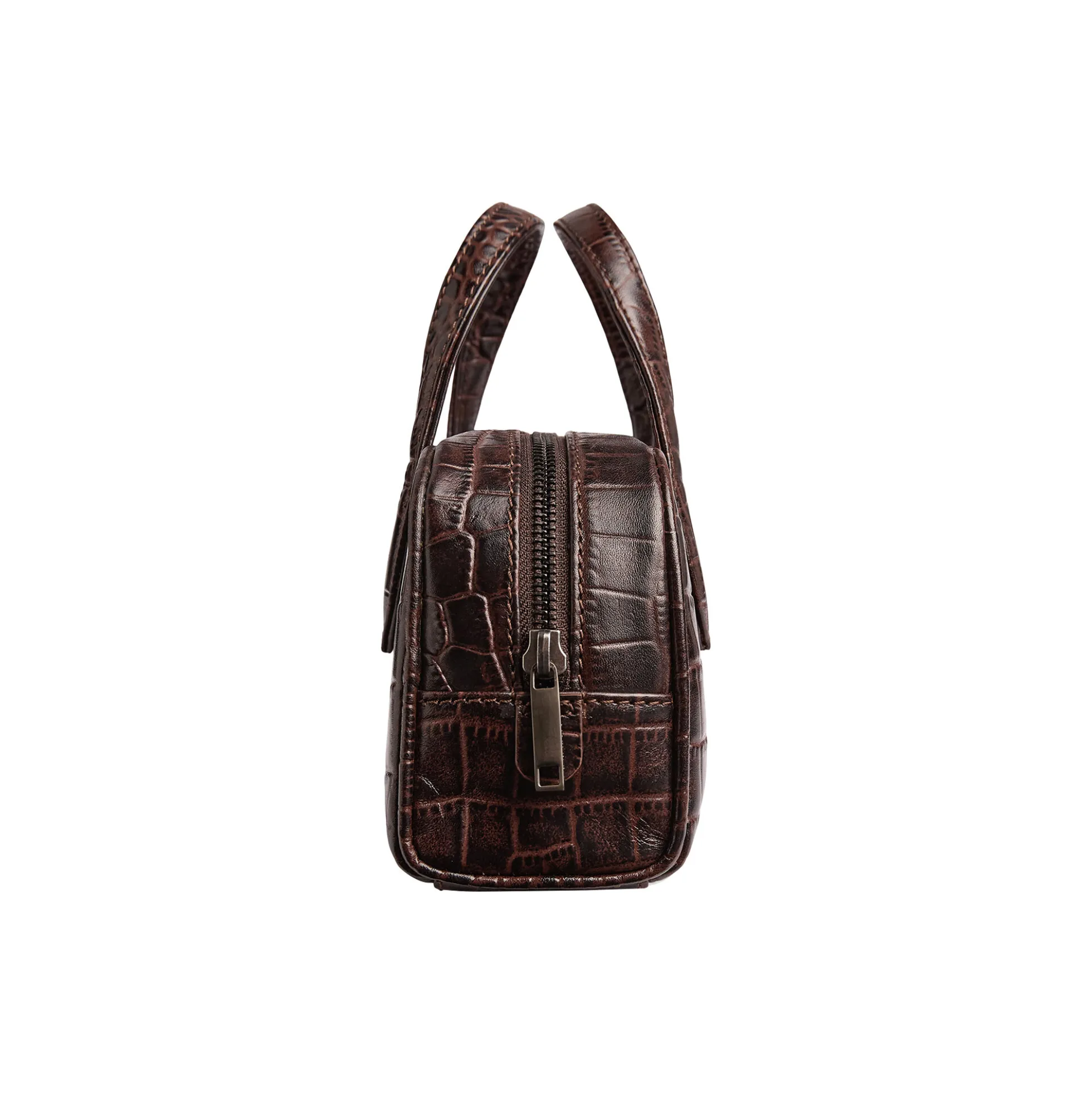ThoraMBG Bag Croco, espresso brown