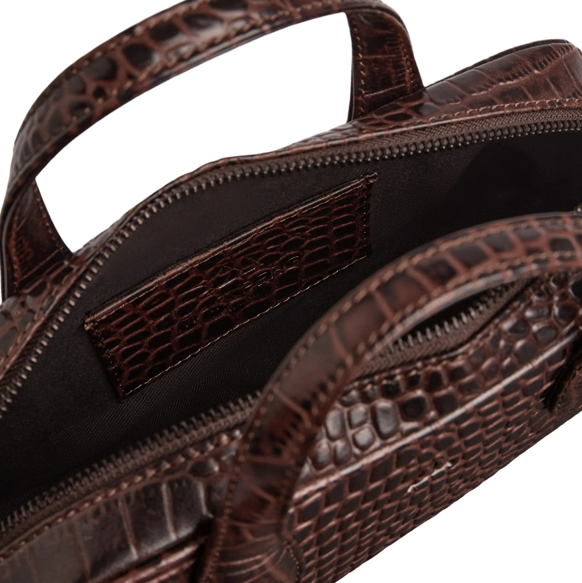 ThoraMBG Bag Croco, espresso brown