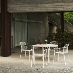 Thorvald SC95 Outdoor Armchair, ivory