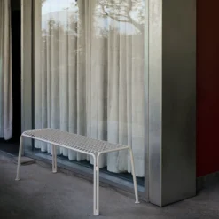 Thorvald SC112 Outdoor Bench, ivory