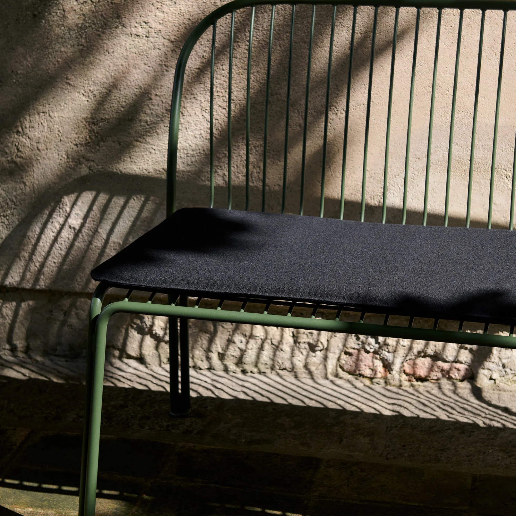 Thorvald SC111 Outdoor Dining Bench, bronze green