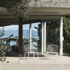 Thorvald SC100 Outdoor Lounge Chair, ivory