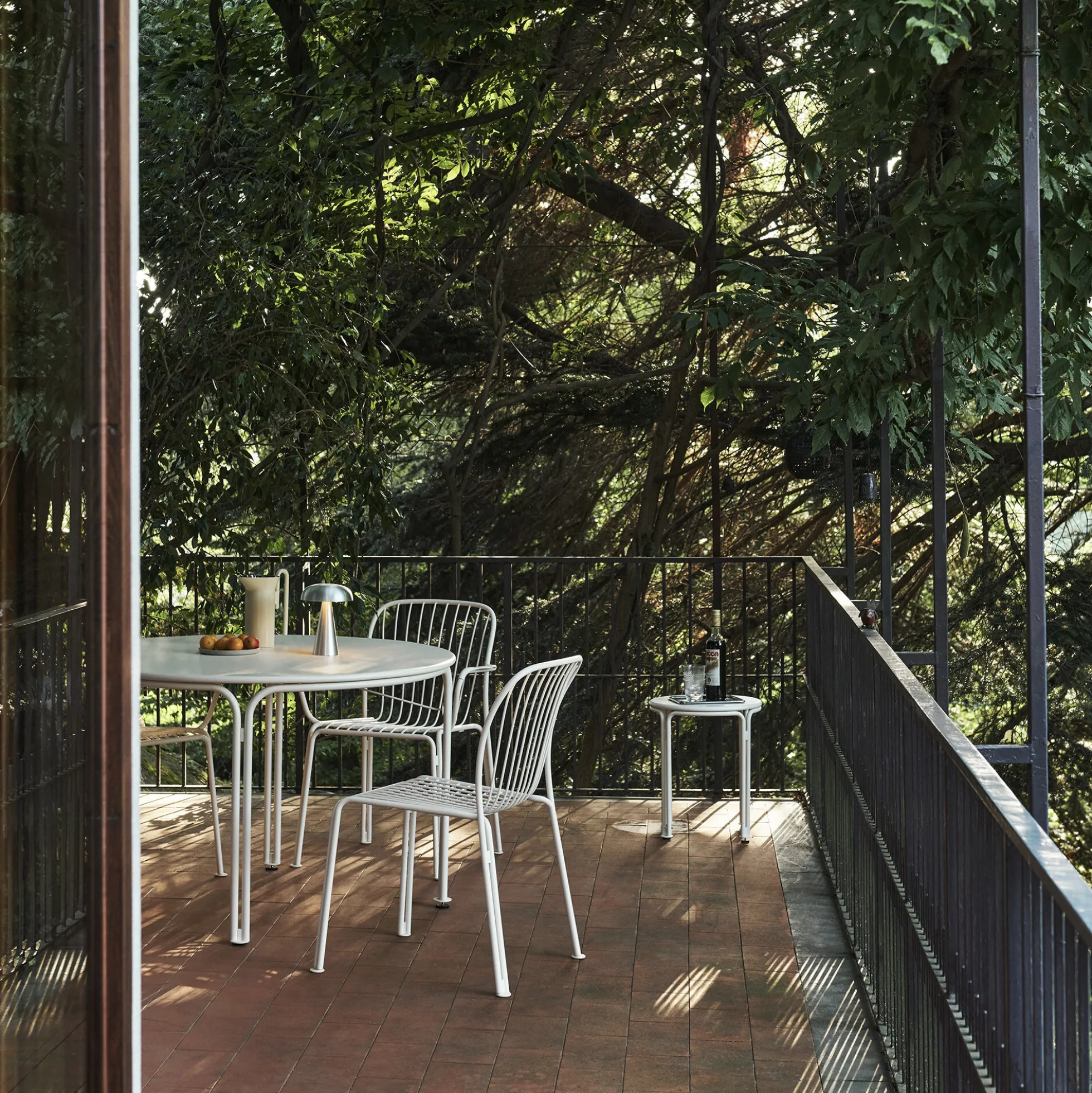 Thorvald SC102 Outdoor Side Table, ivroy