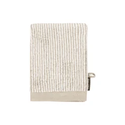 Timeless Tone Stripe håndklæde, beige/white
