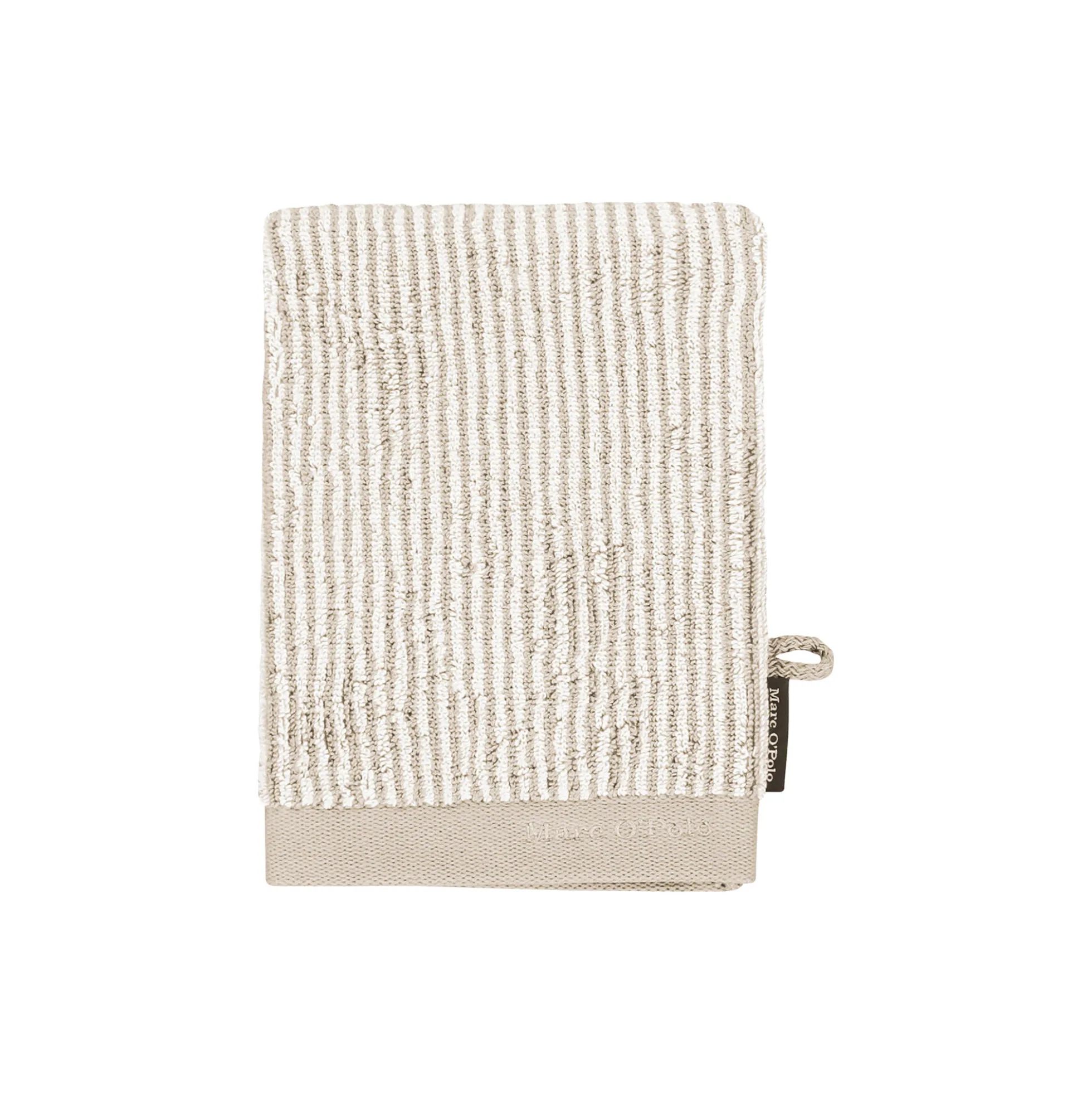Timeless Tone Stripe håndklæde, beige/white