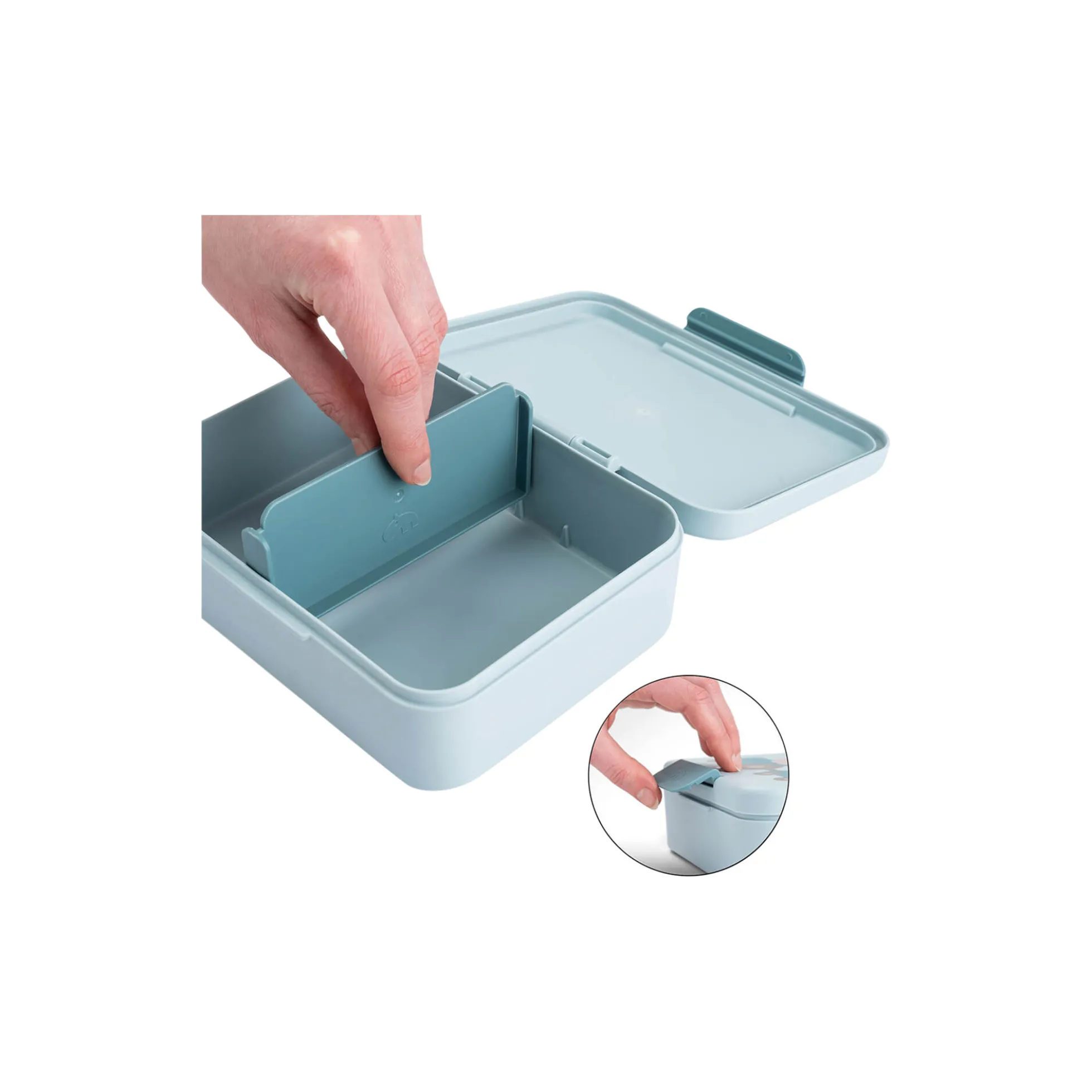 Tiny Farm madkasse m/opdeler, blue