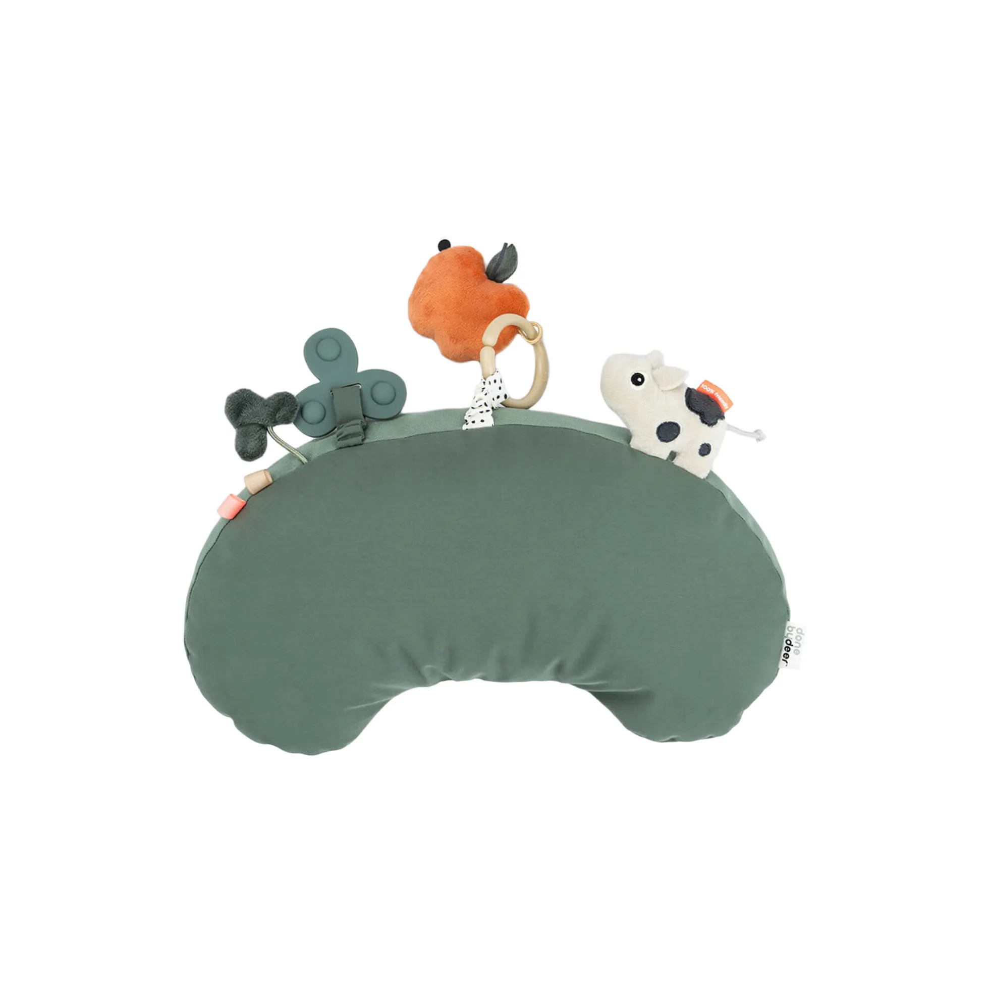 Tiny Farm tummy time aktivitetspude, green