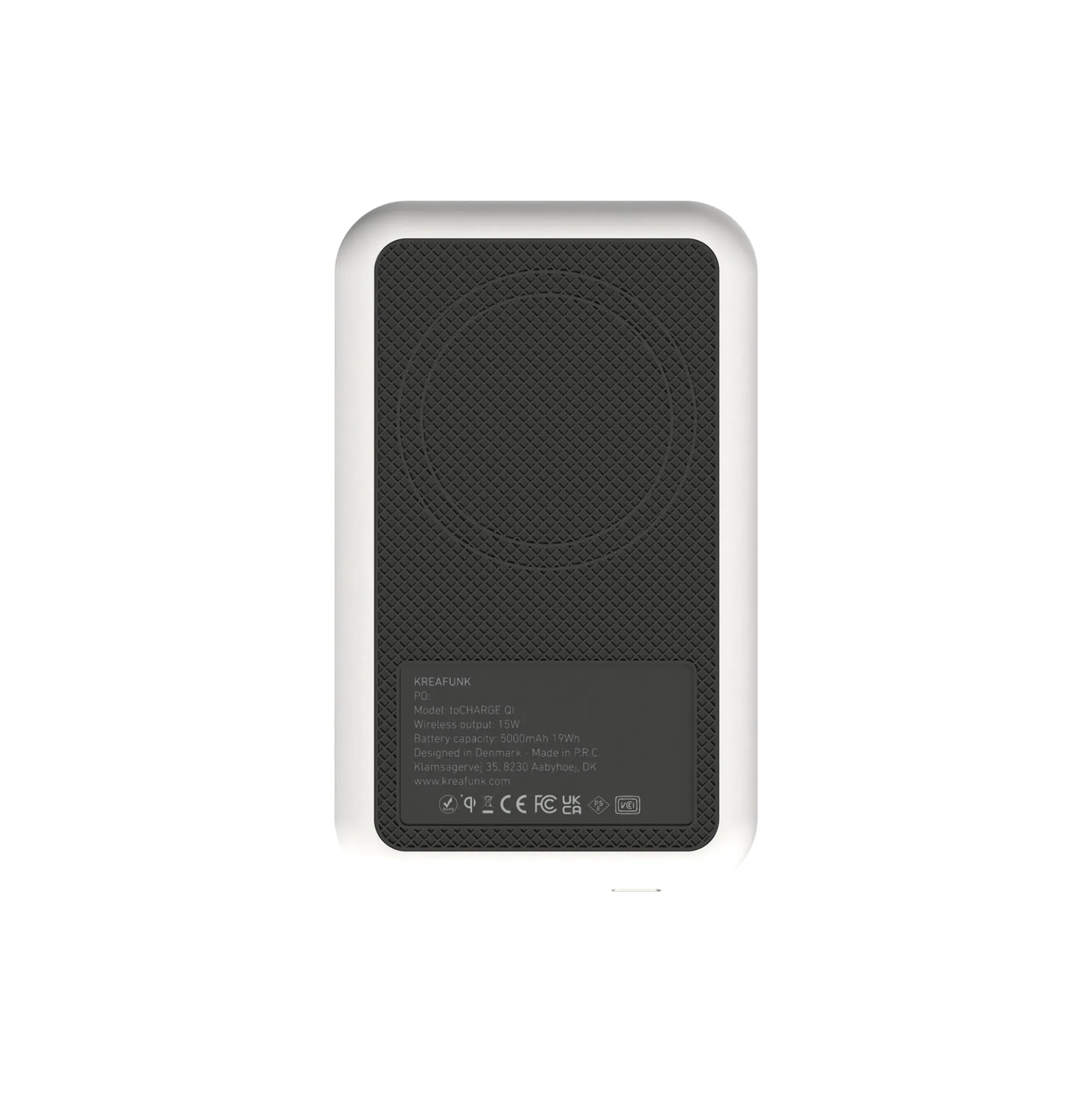 toCHARGE Qi trådløs powerbank