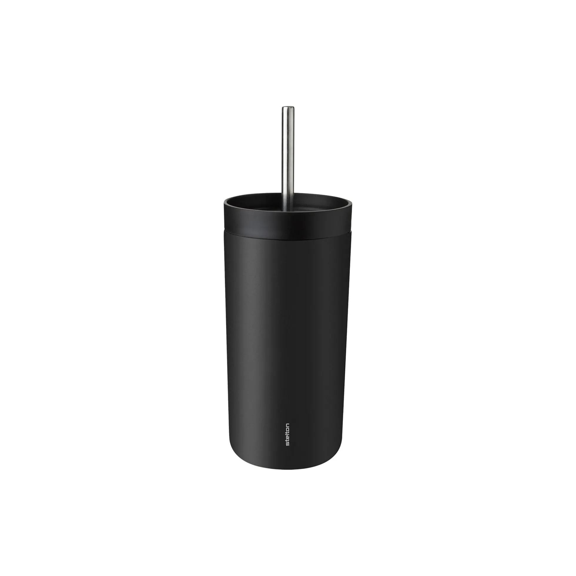 To Go Sip termokop med sugerør, soft black