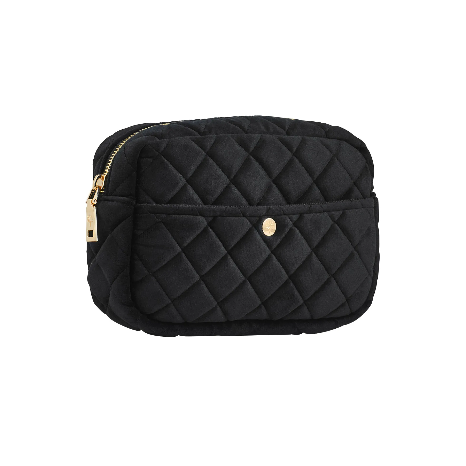 Toilettaske medium, black velvet