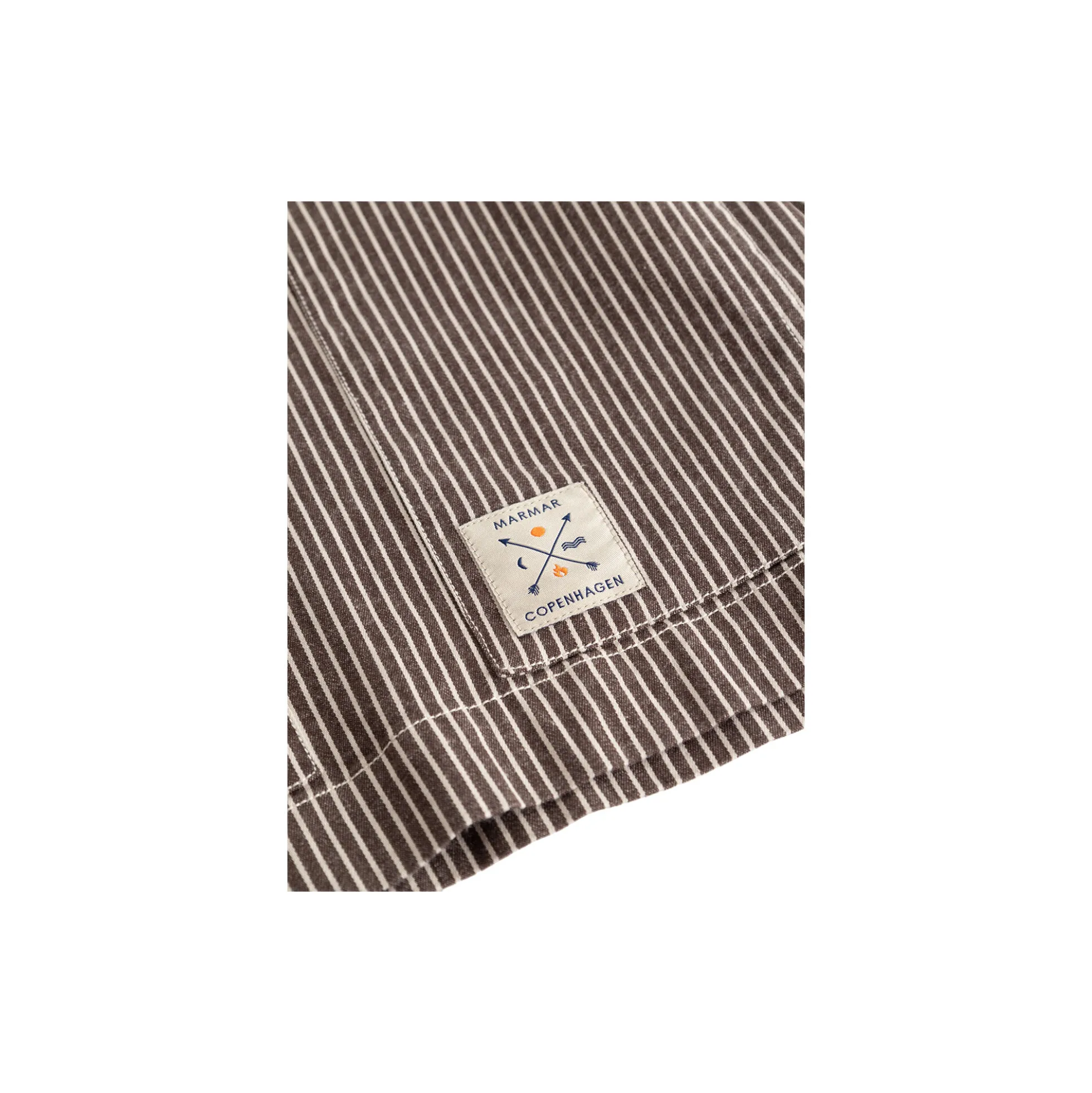 Tovan Shirt, dark brownie stripe