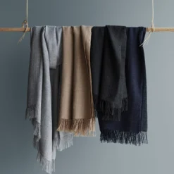 Traveller sjal, navy/grey