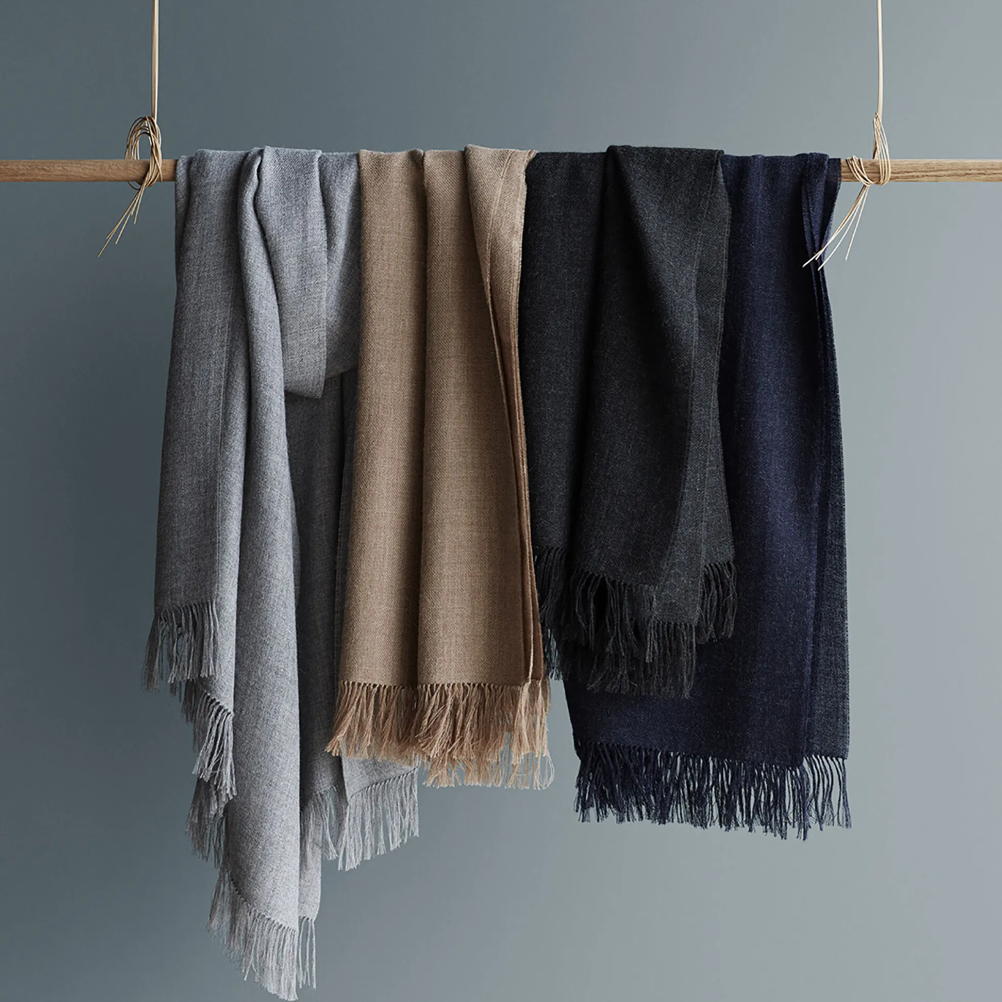 Traveller sjal, navy/grey