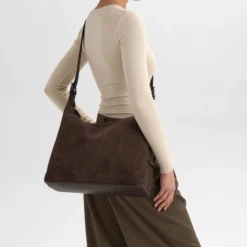 TribecaMBG Bag Suede, dark brown