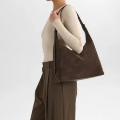 TribecaMBG Bag Suede, dark brown