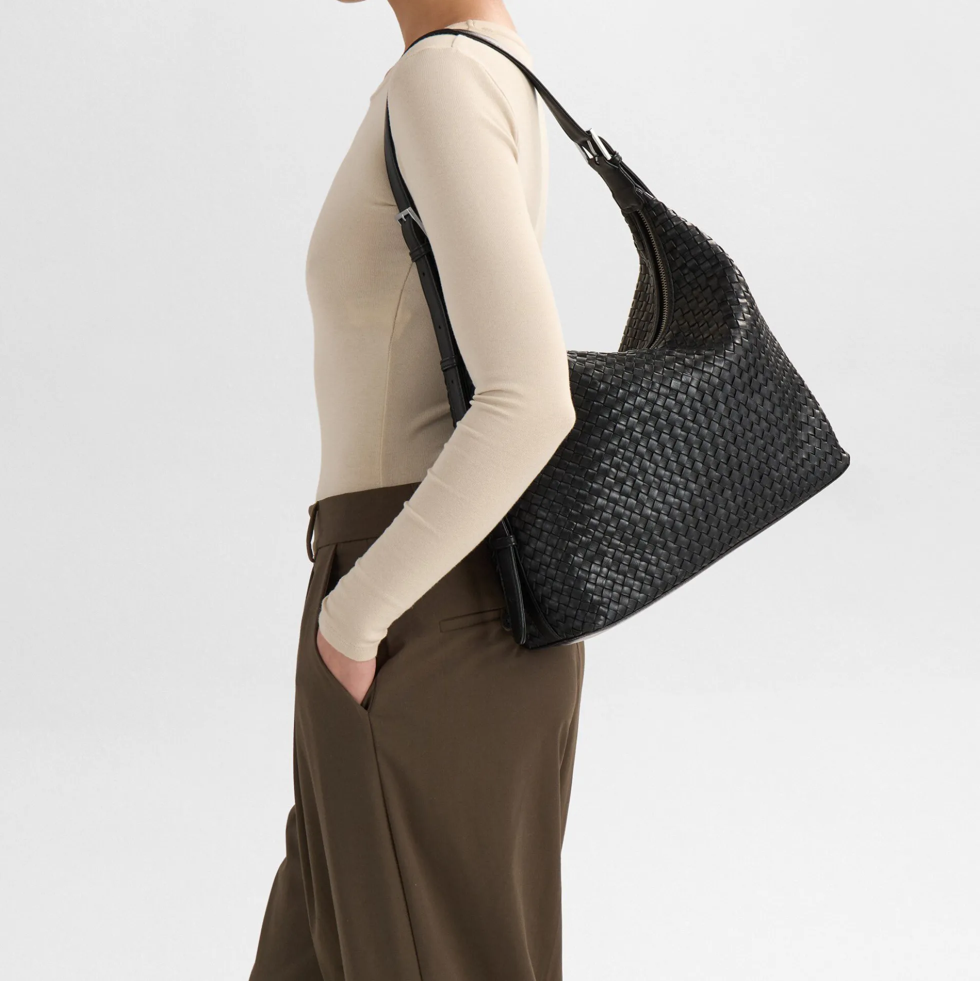 TribecaMBG Bag Weave, black