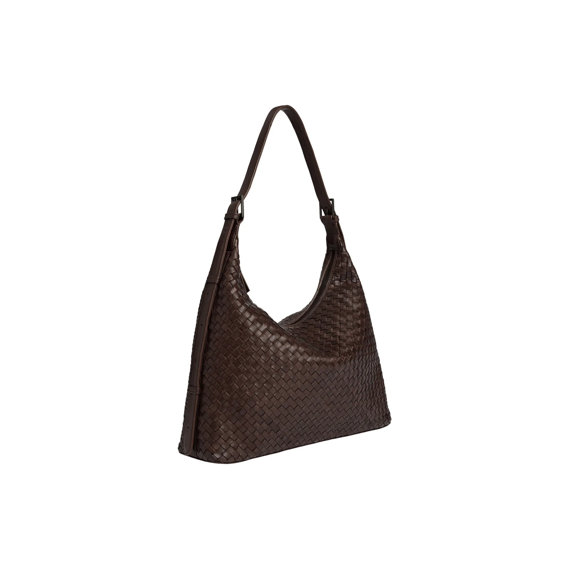 TribecaMBG Bag Weave, dark brown