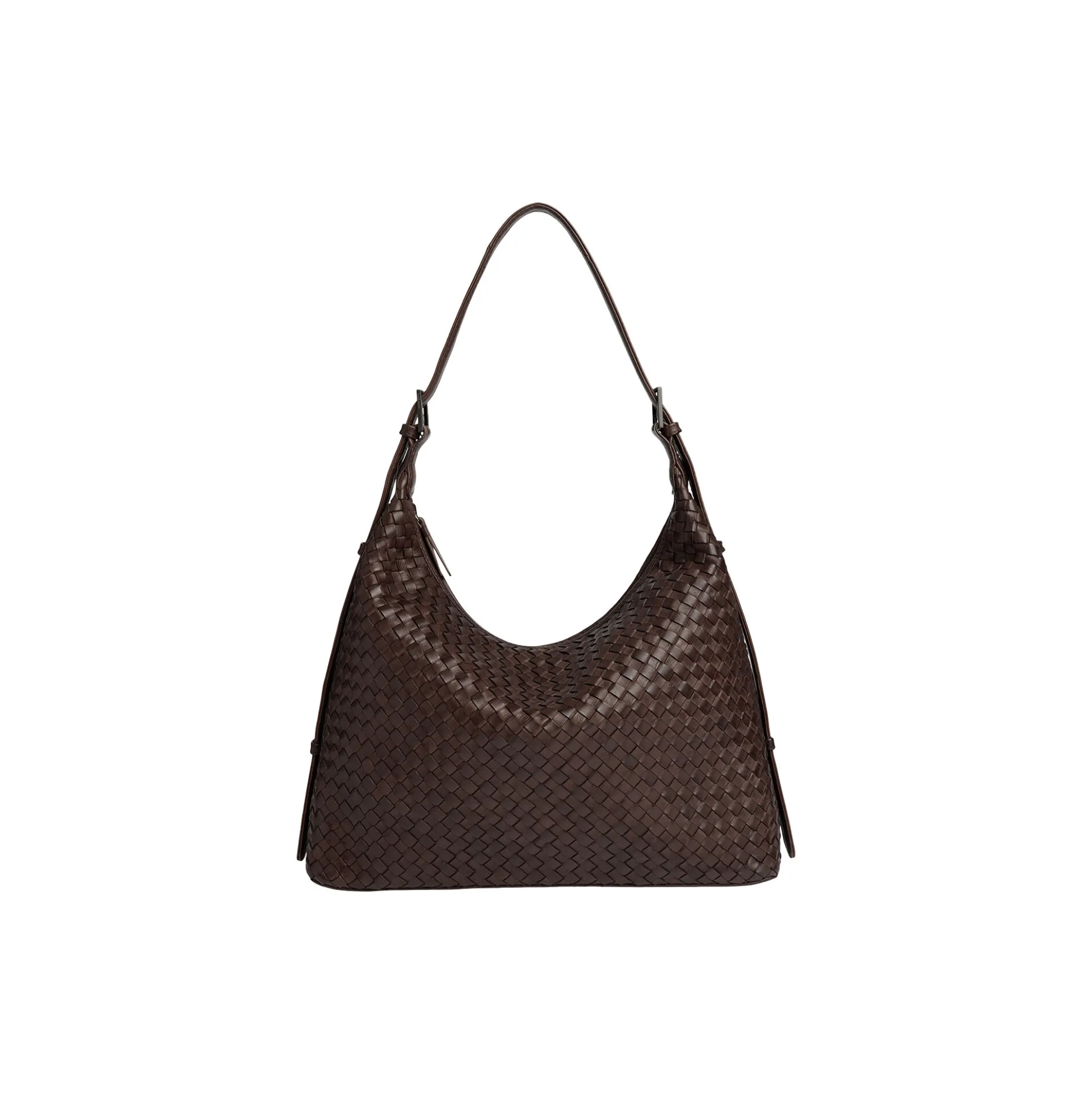TribecaMBG Bag Weave, dark brown