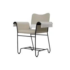 Tropique Dining Chair with Fringes, Udine Limonta 12/classic black