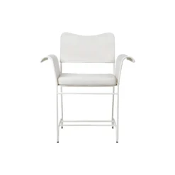 Tropique Dining Chair without Fringes, Leslie Limonta 06/classic white semi matt