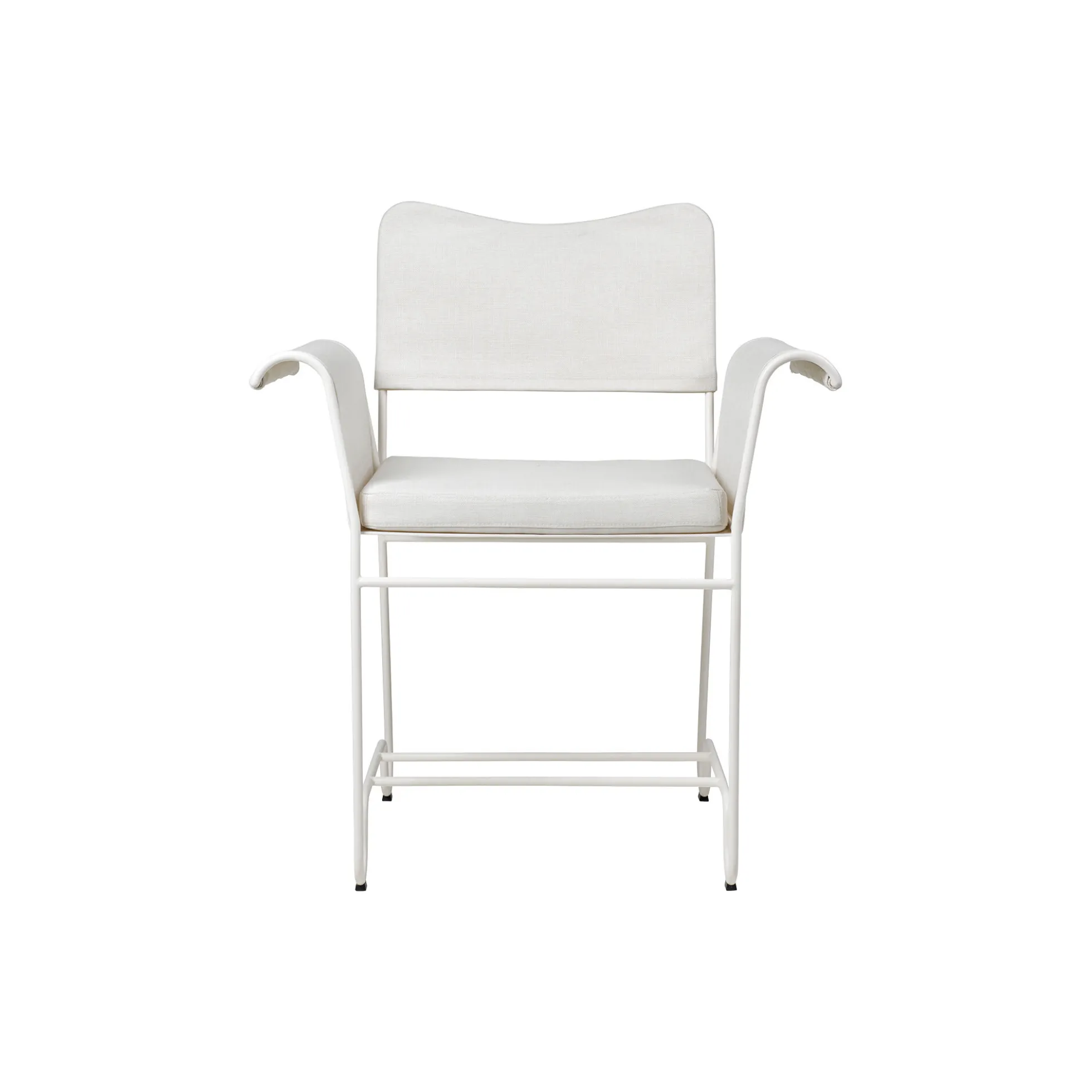 Tropique Dining Chair without Fringes, Leslie Limonta 06/classic white semi matt