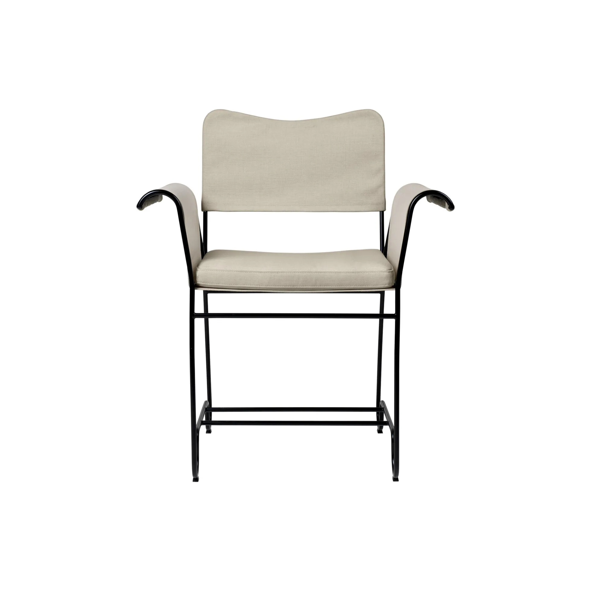 Tropique Dining Chair without Fringes, Leslie Limonta 12/classic black