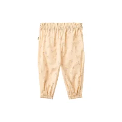 Trousers Polly, barely apricot flowers
