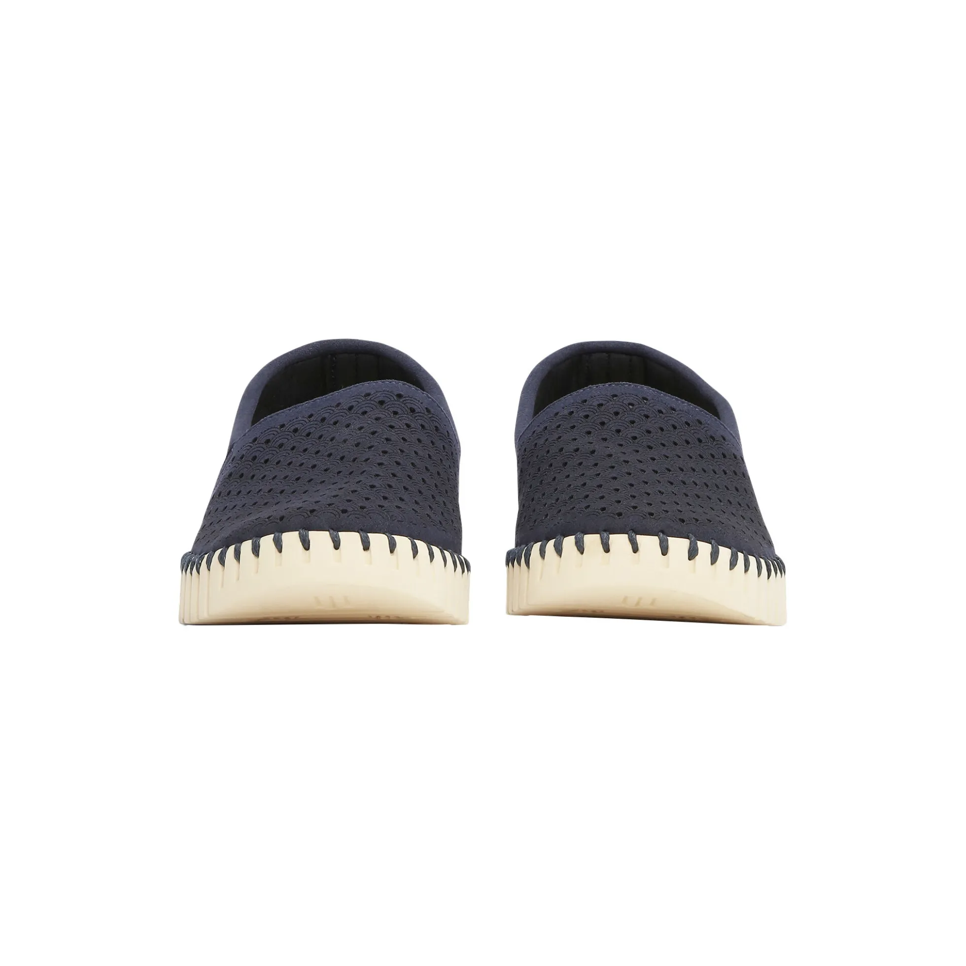 Tulip Espadrille, dark indigo pearled ivory