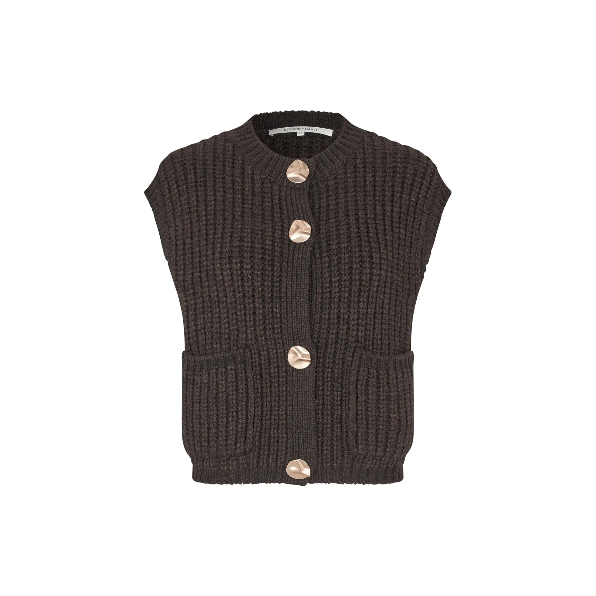 Ulrikke Knit Vest, chocolate torte