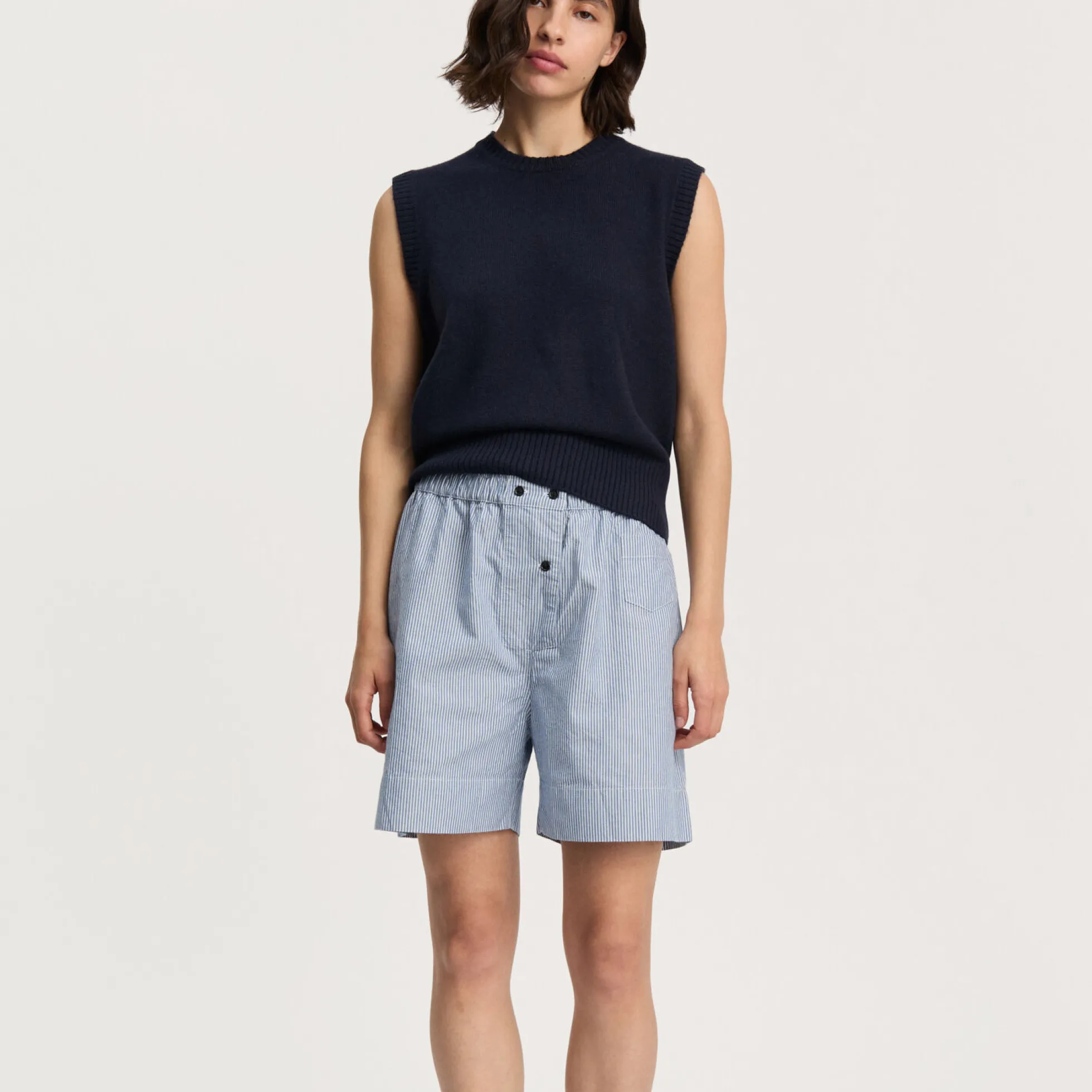 Uma Shorts Striped, mix blue boy