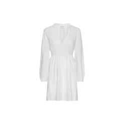 Umi Kort Bomuldskjole, white