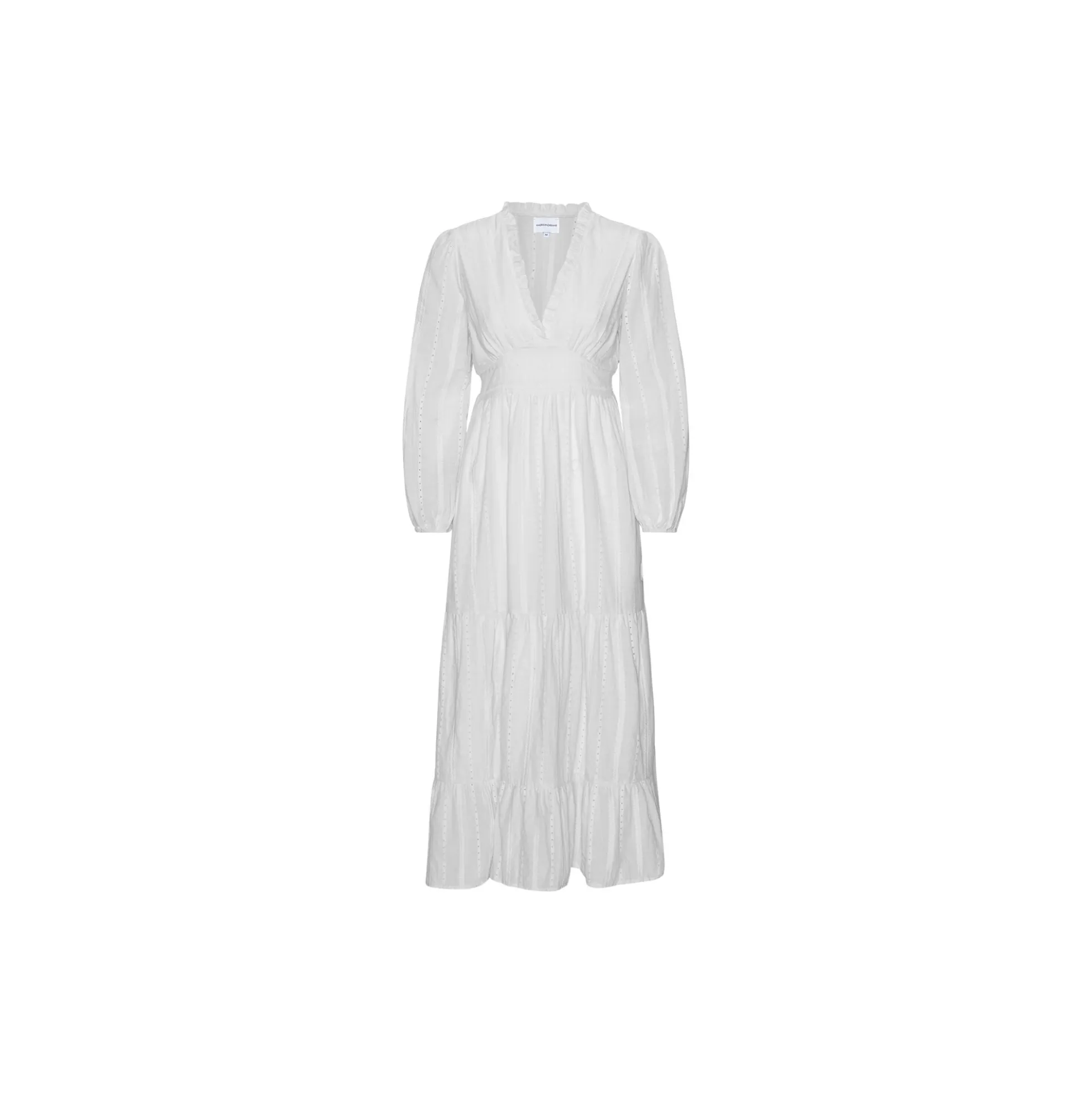 Umi Lang Bomuldskjole, white