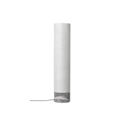 Unbound Floor Lamp, grey marble/canvas