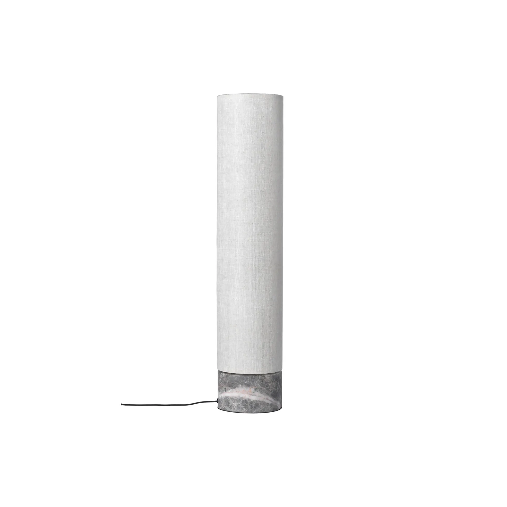 Unbound Floor Lamp, grey marble/canvas