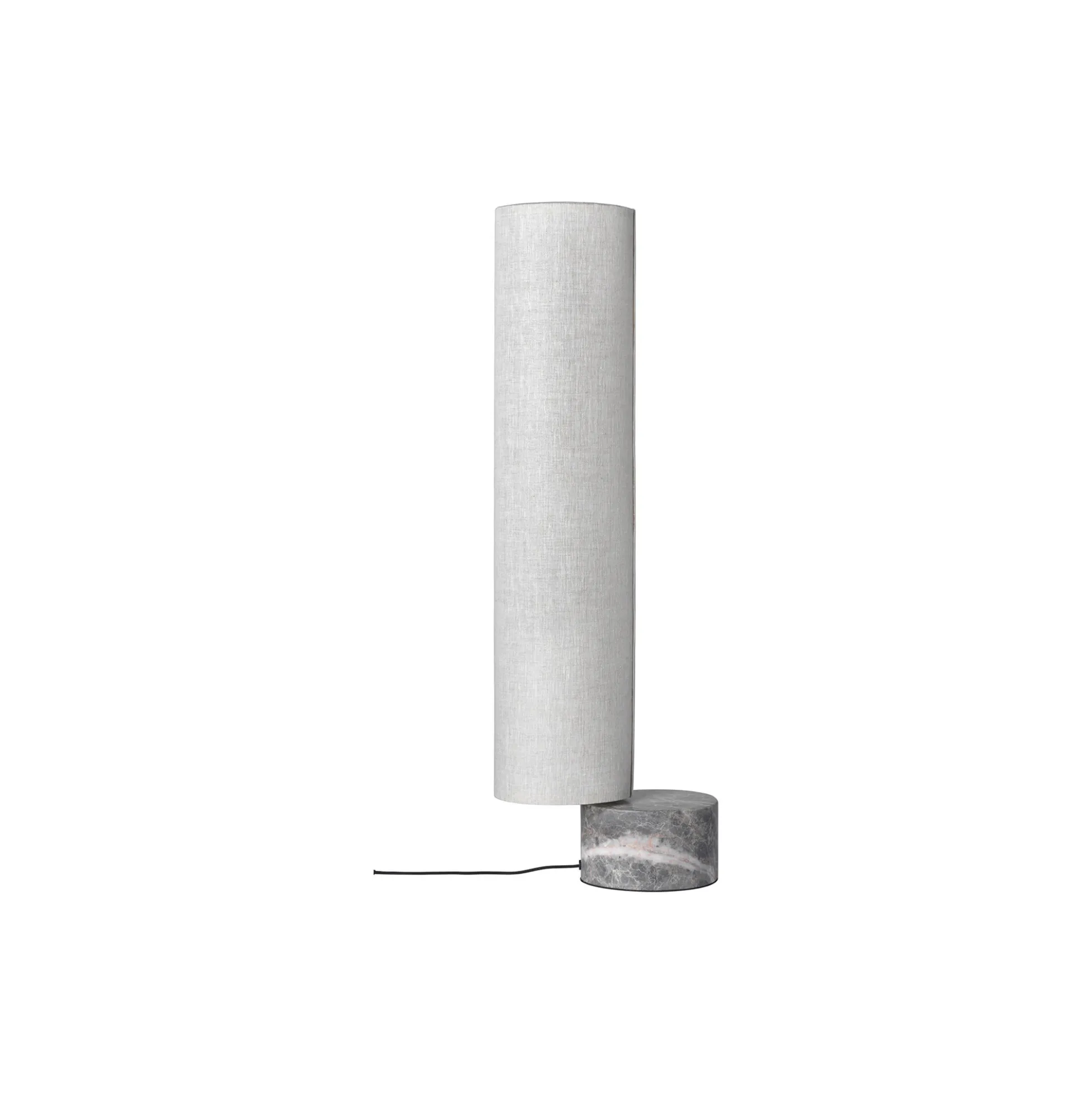 Unbound Floor Lamp, grey marble/canvas