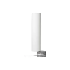 Unbound Floor Lamp, grey marble/white