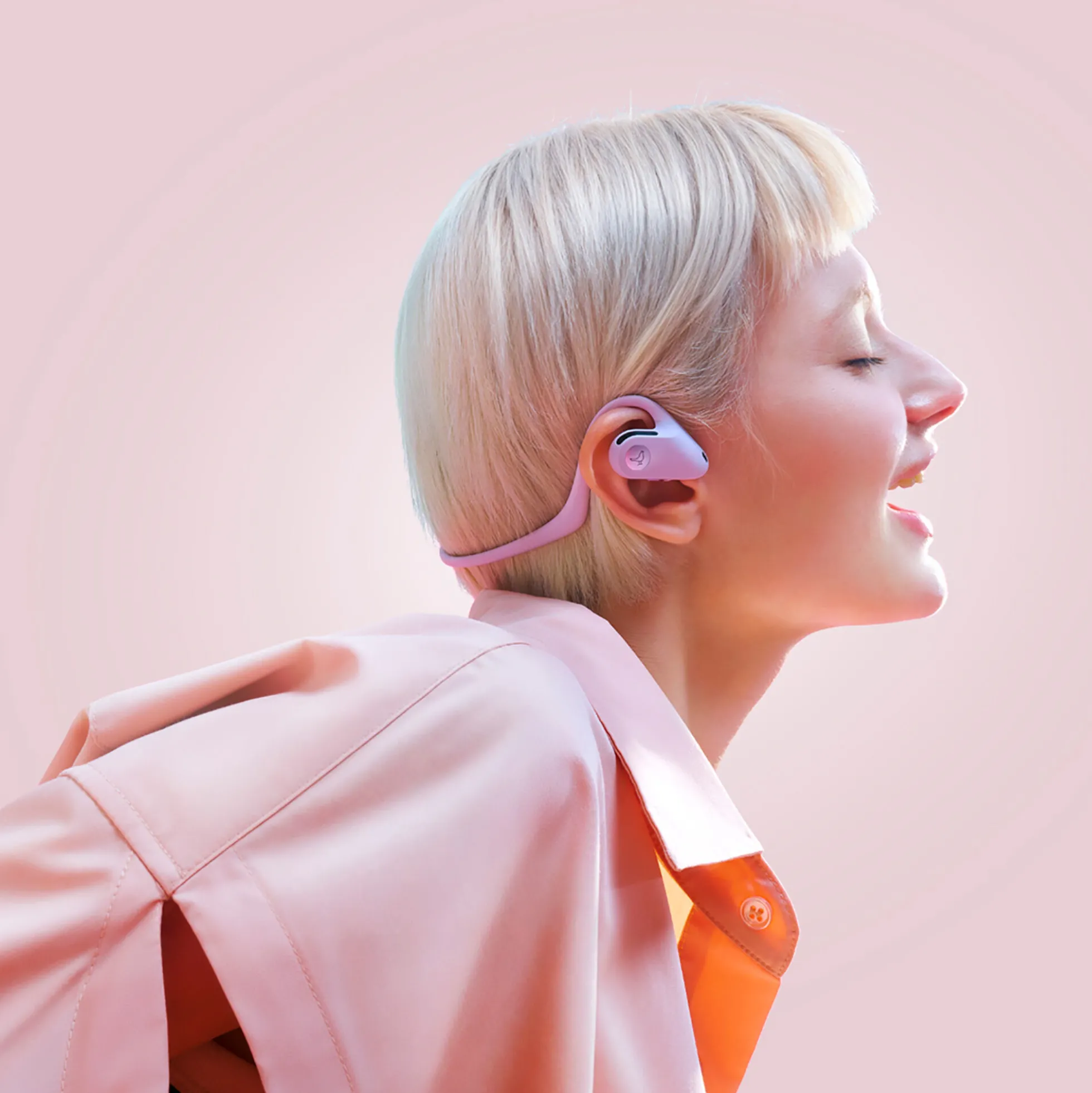 UP Open Ear Headphones, cuckoo violet