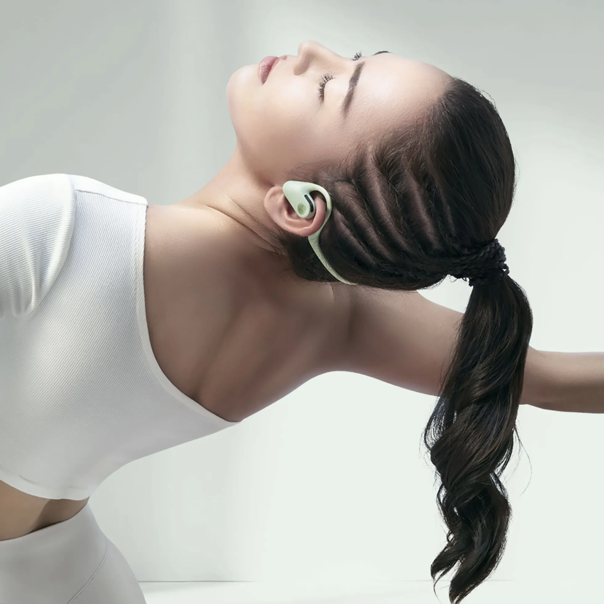 UP Open Ear Headphones, parakeet green