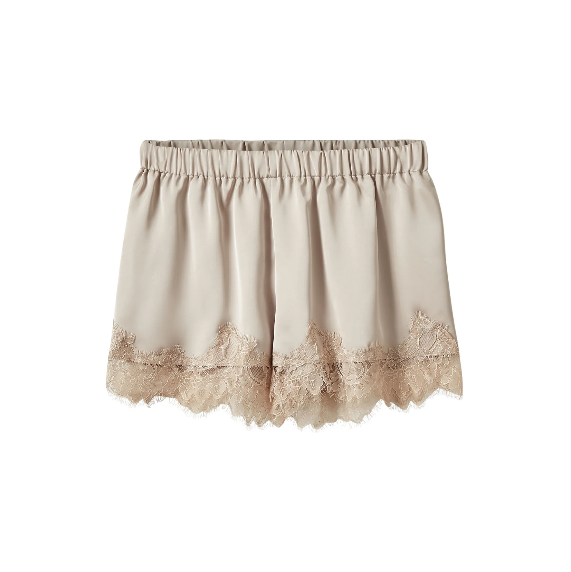 VADA LACE DETAILED SHORTS, feather gray