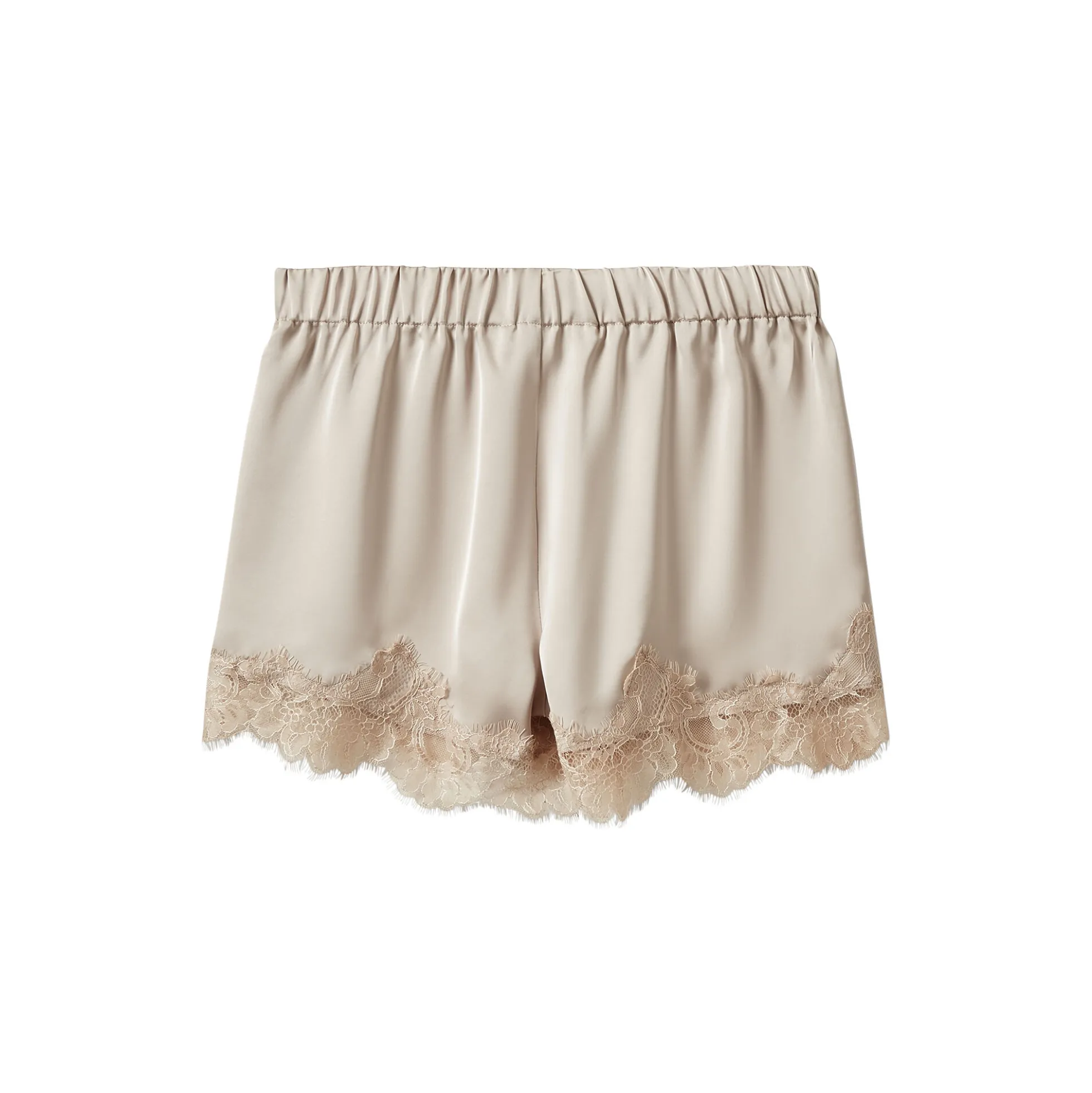 VADA LACE DETAILED SHORTS, feather gray