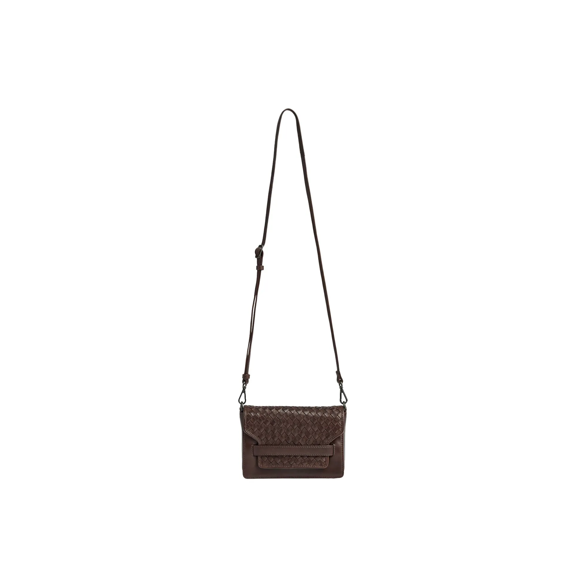 VanyaMBG Crossbody Bag Weave, dark brown
