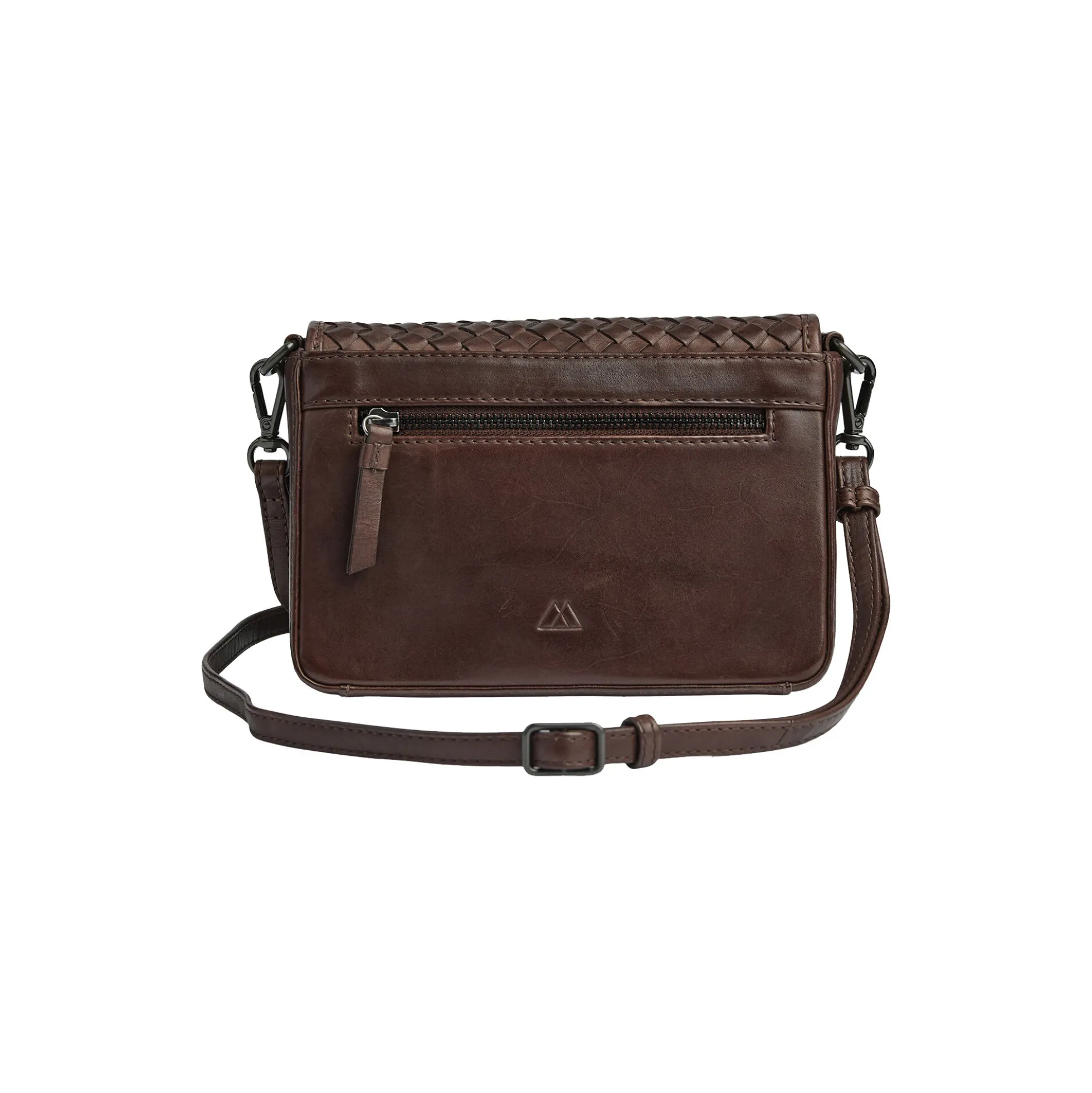 VanyaMBG Crossbody Bag Weave, dark brown
