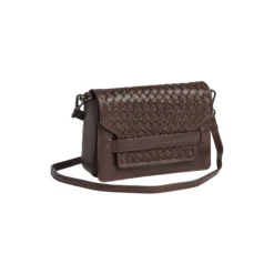 VanyaMBG Crossbody Bag Weave, dark brown