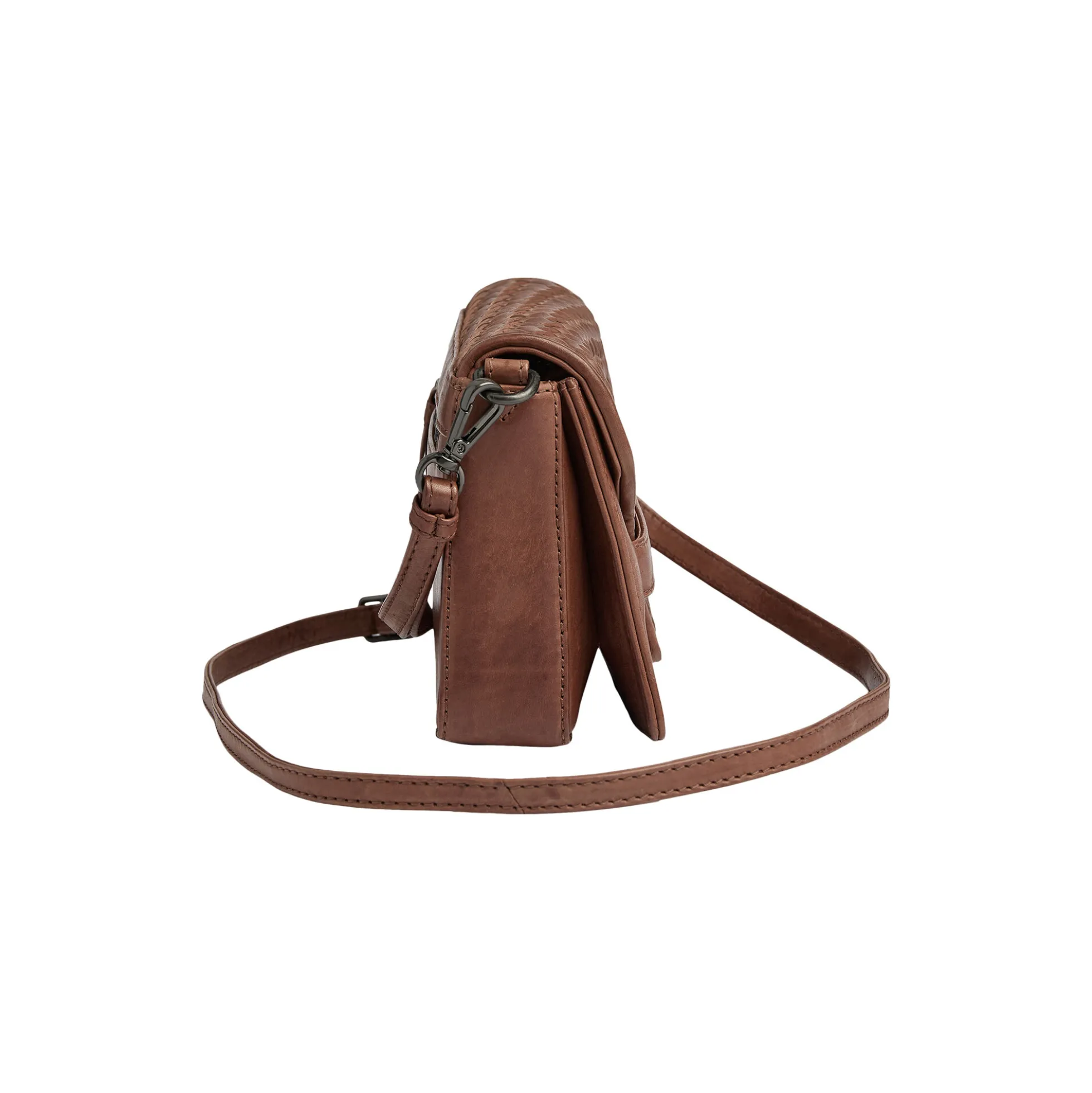 VanyaMBG Crossbody Bag Weave, cognac