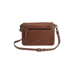 VanyaMBG Crossbody Bag Weave, cognac