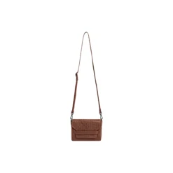 VanyaMBG Crossbody Bag Weave, cognac