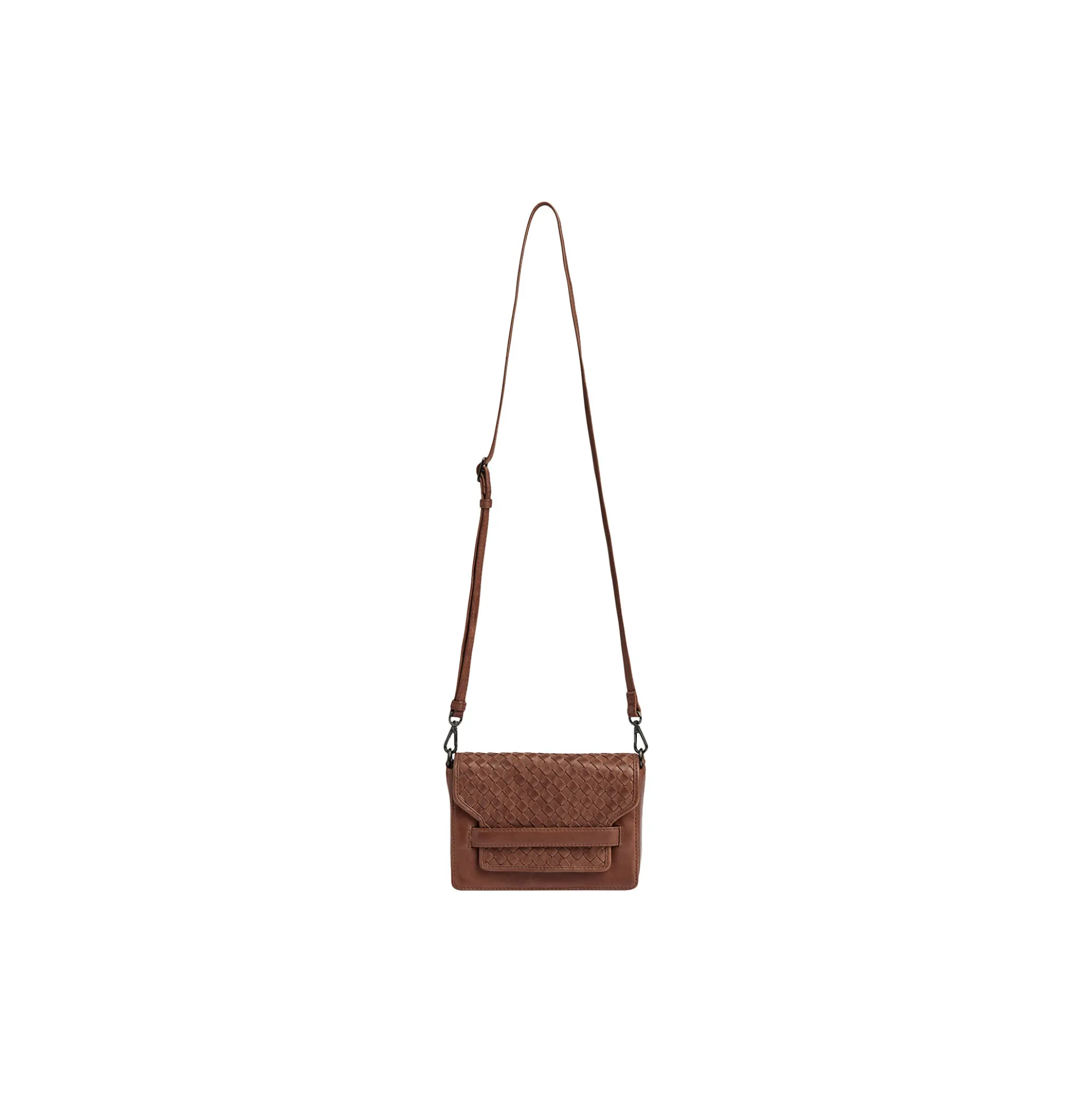 VanyaMBG Crossbody Bag Weave, cognac